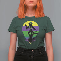 Funny Mardi Gras Rougarou T Shirt For Women Beads Carnival Cryptids Of Louisiana