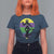 Funny Mardi Gras Rougarou T Shirt For Women Beads Carnival Cryptids Of Louisiana
