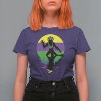Funny Mardi Gras Rougarou T Shirt For Women Beads Carnival Cryptids Of Louisiana