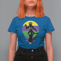 Funny Mardi Gras Rougarou T Shirt For Women Beads Carnival Cryptids Of Louisiana
