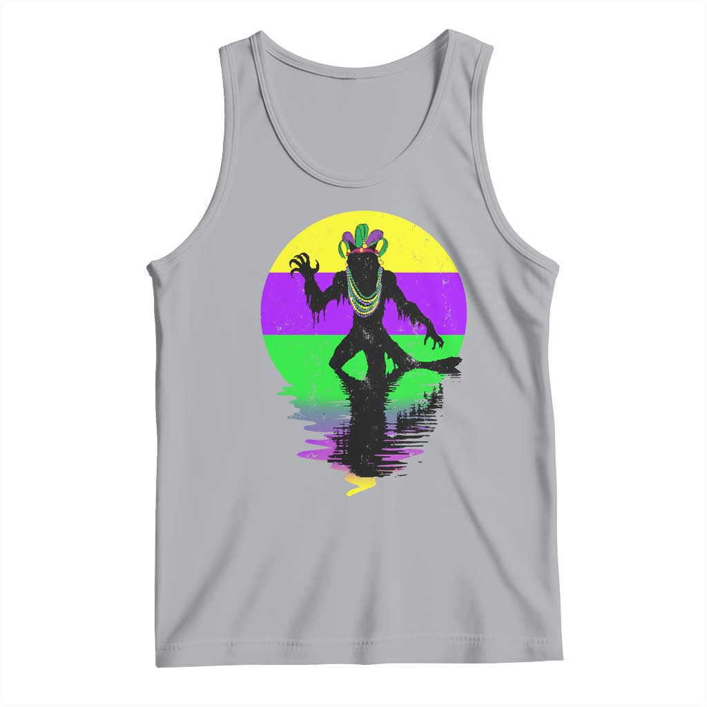 Funny Mardi Gras Rougarou Tank Top Beads Carnival Cryptids Of Louisiana
