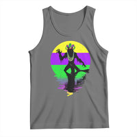 Funny Mardi Gras Rougarou Tank Top Beads Carnival Cryptids Of Louisiana
