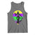 Funny Mardi Gras Rougarou Tank Top Beads Carnival Cryptids Of Louisiana