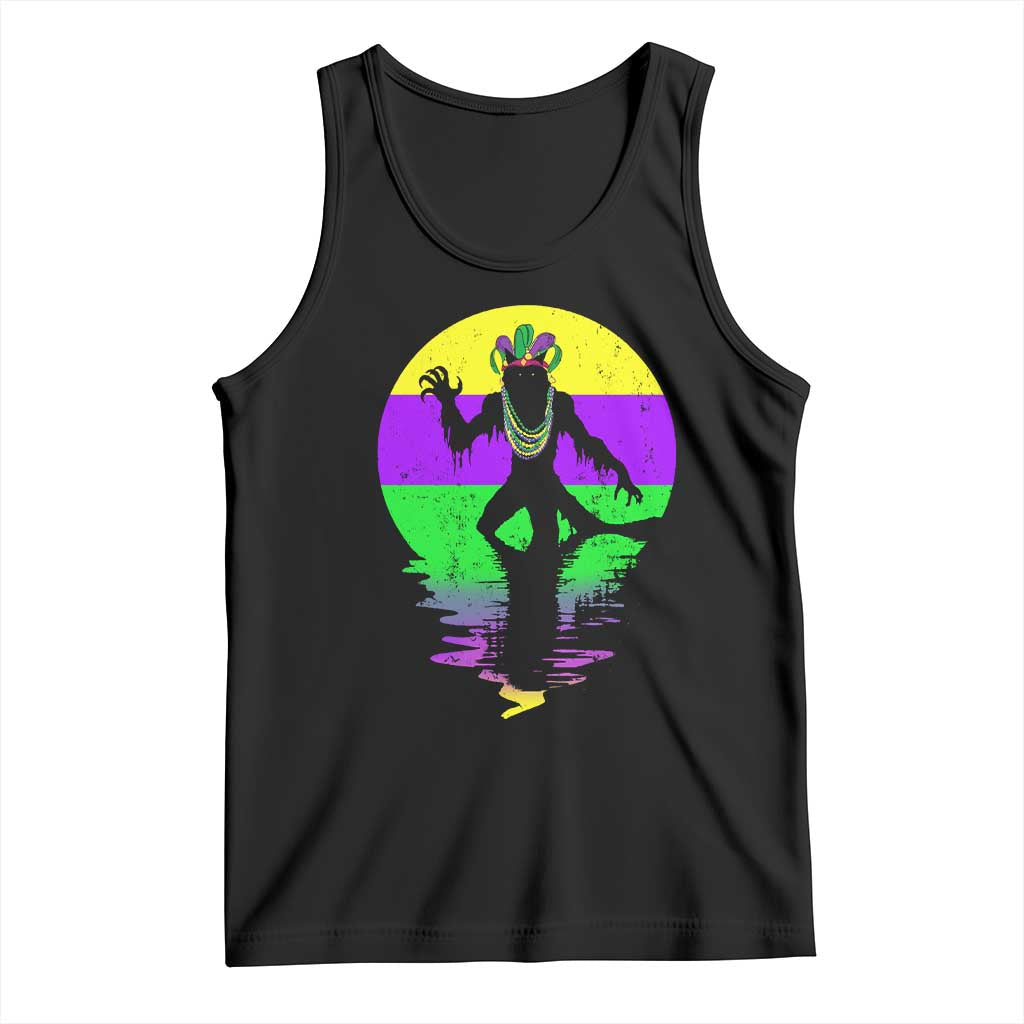 Funny Mardi Gras Rougarou Tank Top Beads Carnival Cryptids Of Louisiana
