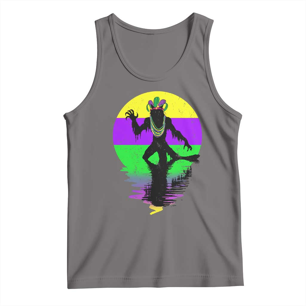 Funny Mardi Gras Rougarou Tank Top Beads Carnival Cryptids Of Louisiana