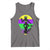 Funny Mardi Gras Rougarou Tank Top Beads Carnival Cryptids Of Louisiana
