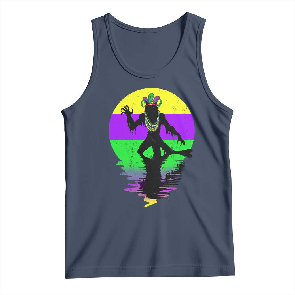Funny Mardi Gras Rougarou Tank Top Beads Carnival Cryptids Of Louisiana
