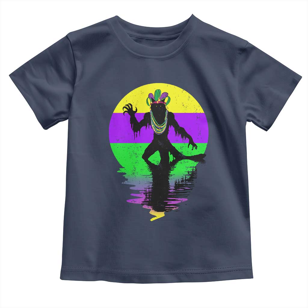 Funny Mardi Gras Rougarou Toddler T Shirt Beads Carnival Cryptids Of Louisiana