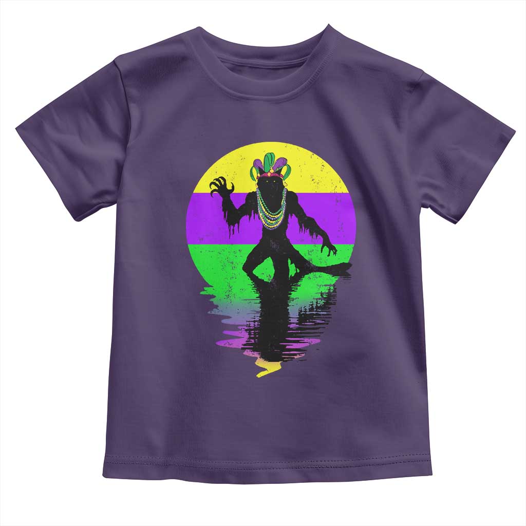 Funny Mardi Gras Rougarou Toddler T Shirt Beads Carnival Cryptids Of Louisiana