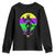 Funny Mardi Gras Rougarou Youth Sweatshirt Beads Carnival Cryptids Of Louisiana