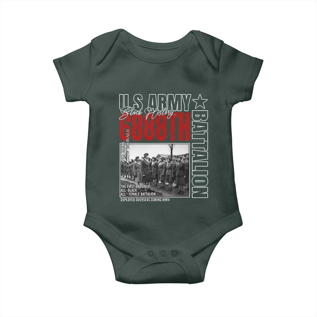 6888th Battalion Baby Onesie The First And Only All Black Female Battalion Black History Month