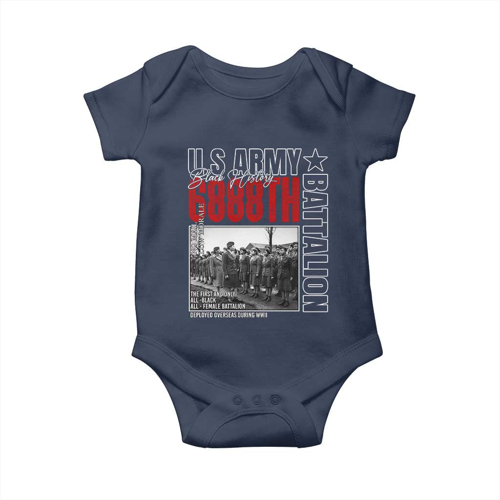 6888th Battalion Baby Onesie The First And Only All Black Female Battalion Black History Month