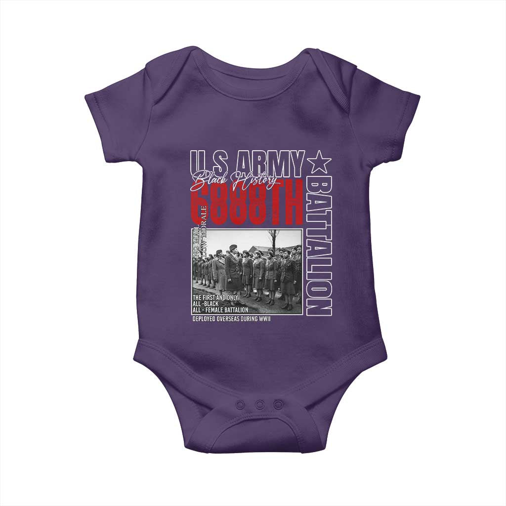 6888th Battalion Baby Onesie The First And Only All Black Female Battalion Black History Month