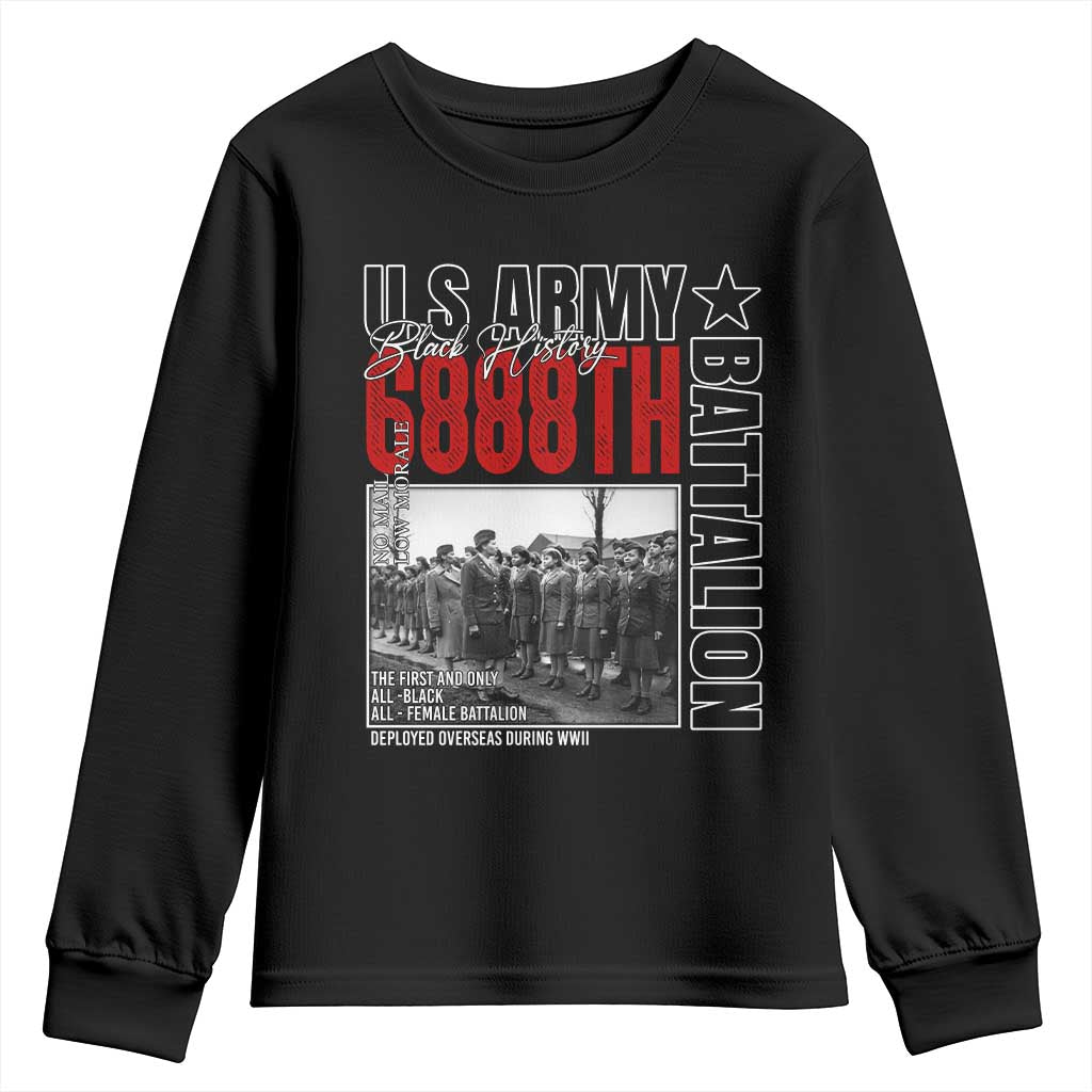 6888th Battalion Youth Sweatshirt The First And Only All Black Female Battalion Black History Month
