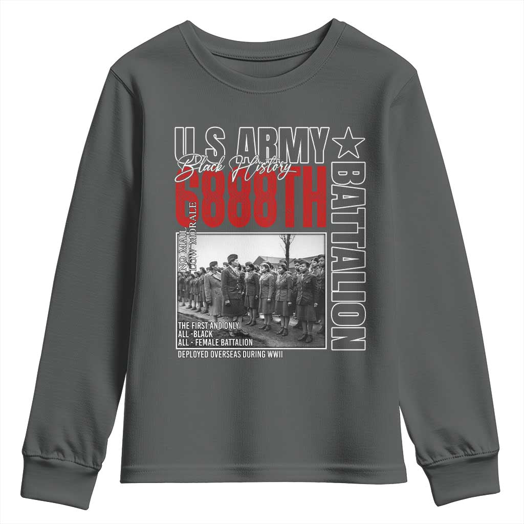 6888th Battalion Youth Sweatshirt The First And Only All Black Female Battalion Black History Month