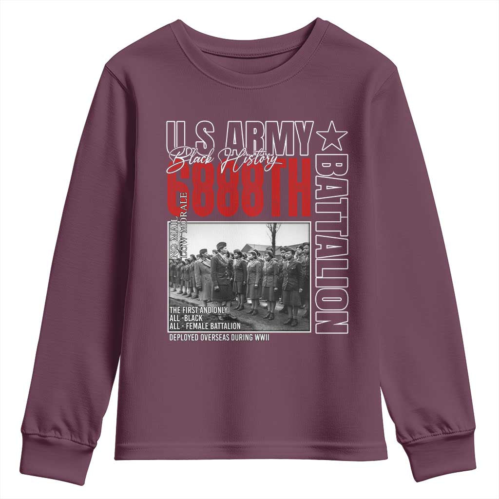 6888th Battalion Youth Sweatshirt The First And Only All Black Female Battalion Black History Month
