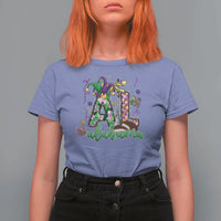 Funny Mardi Gras In Alabama AL T Shirt For Women Moon Pie Jester Hat