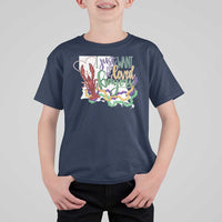 Funny Mardi Gras Louisiana T Shirt For Kid I Just Want To Be Loved Bayou Crawfish Beads