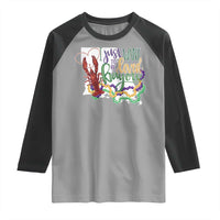 Funny Mardi Gras Louisiana Raglan Shirt I Just Want To Be Loved Bayou Crawfish Beads