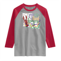 Funny Mardi Gras Louisiana Raglan Shirt I Just Want To Be Loved Bayou Crawfish Beads