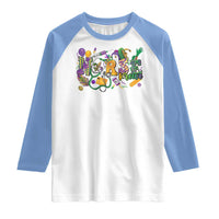 Funny Mardi Gras Nurse Krewe Healthcare Raglan Shirt