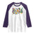 Funny Mardi Gras Nurse Krewe Healthcare Raglan Shirt