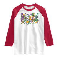 Funny Mardi Gras Nurse Krewe Healthcare Raglan Shirt