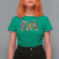 Funny Mardi Gras Nurse Krewe Healthcare T Shirt For Women