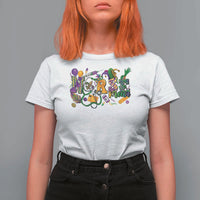 Funny Mardi Gras Nurse Krewe Healthcare T Shirt For Women
