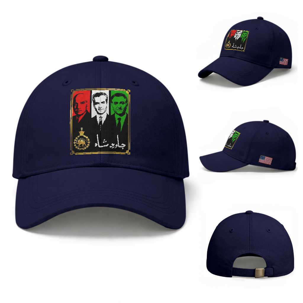 Pahlavi Kings of Iran Baseball Cap Javid Shah Long live the King