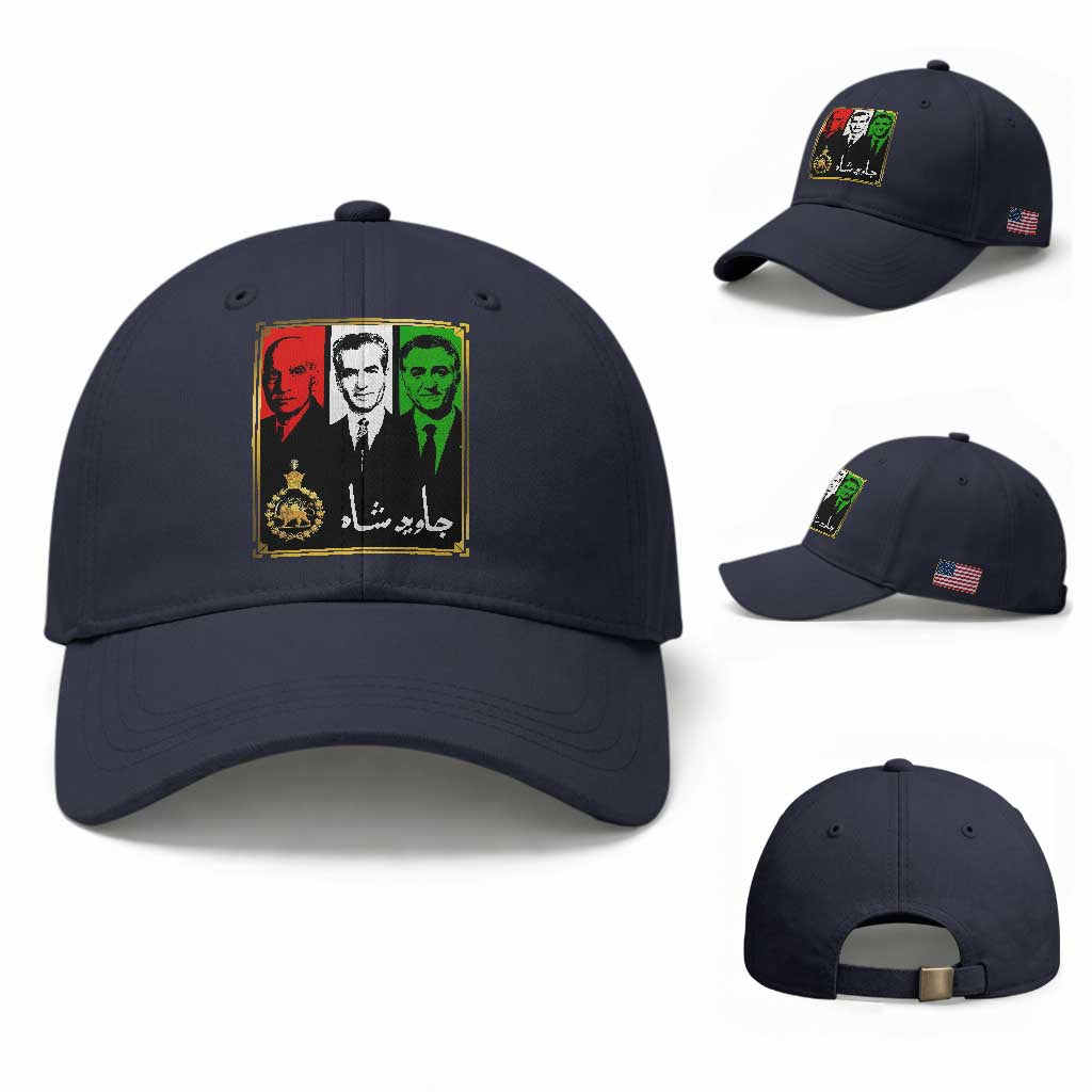 Pahlavi Kings of Iran Baseball Cap Javid Shah Long live the King