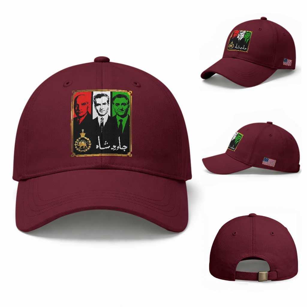 Pahlavi Kings of Iran Baseball Cap Javid Shah Long live the King