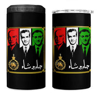Pahlavi Kings of Iran 4 in 1 Can Cooler Tumbler Javid Shah Long live the King
