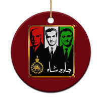 Pahlavi Kings of Iran Ceramic Ornament Javid Shah Long live the King