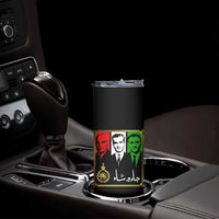Pahlavi Kings of Iran Skinny Tumbler Javid Shah Long live the King