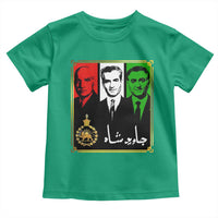Pahlavi Kings of Iran Toddler T Shirt Javid Shah Long live the King