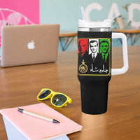 Pahlavi Kings of Iran Tumbler With Handle Javid Shah Long live the King