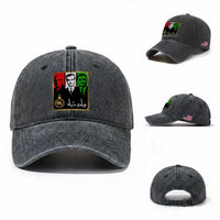 Pahlavi Kings of Iran Washed Cotton Baseball Cap Javid Shah Long live the King