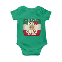 Make Iran Great Again Baby Onesie MIGA Vintage Persian Lion Flag