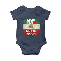 Make Iran Great Again Baby Onesie MIGA Vintage Persian Lion Flag