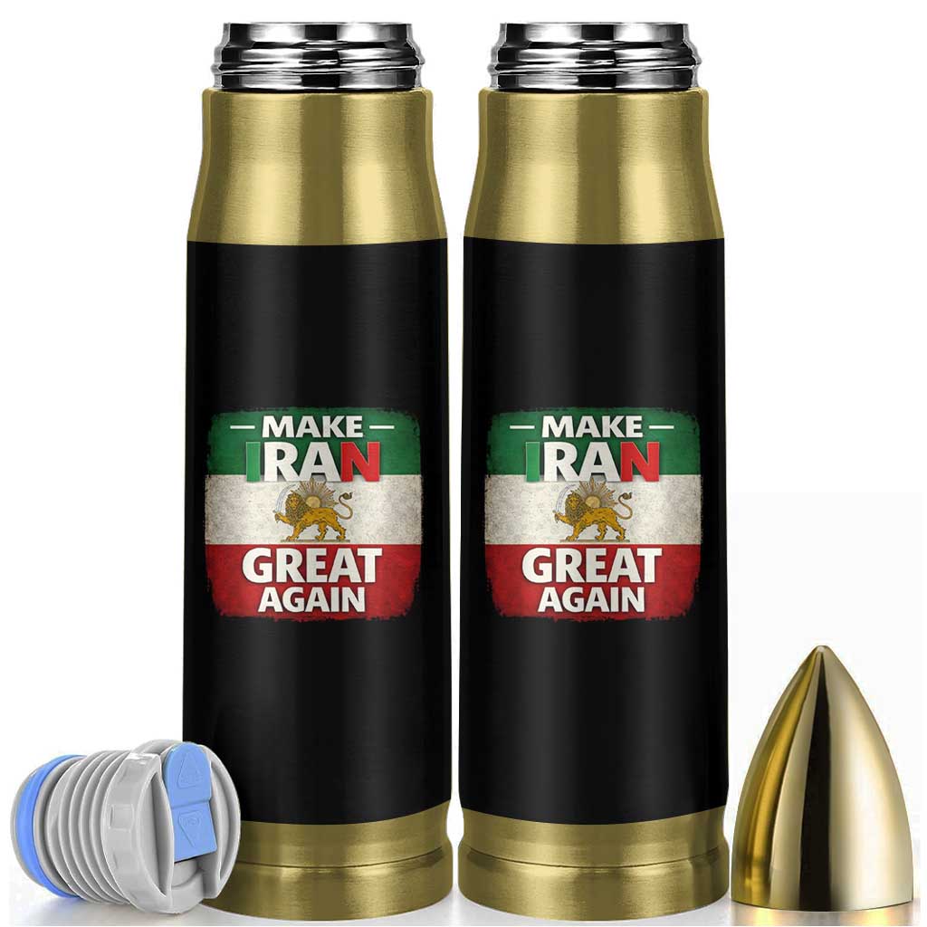 Make Iran Great Again Bullet Tumbler MIGA Vintage Persian Lion Flag