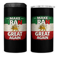 Make Iran Great Again 4 in 1 Can Cooler Tumbler MIGA Vintage Persian Lion Flag