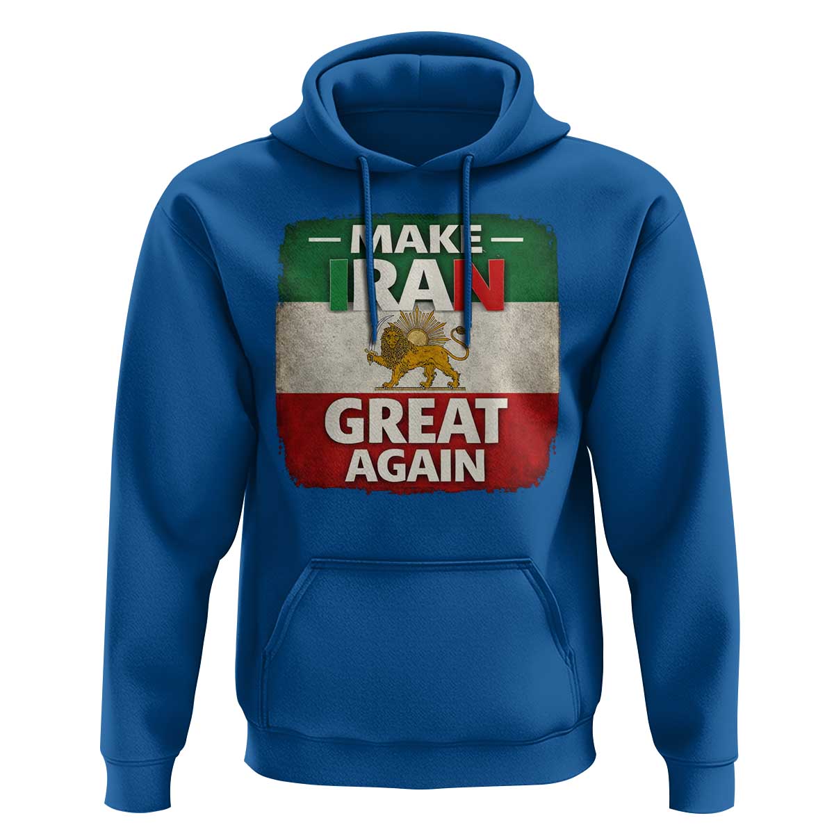 Make Iran Great Again Hoodie MIGA Vintage Persian Lion Flag