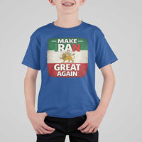 Make Iran Great Again T Shirt For Kid MIGA Vintage Persian Lion Flag