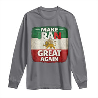 Make Iran Great Again Long Sleeve Shirt MIGA Vintage Persian Lion Flag