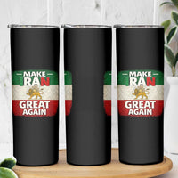 Make Iran Great Again Skinny Tumbler MIGA Vintage Persian Lion Flag