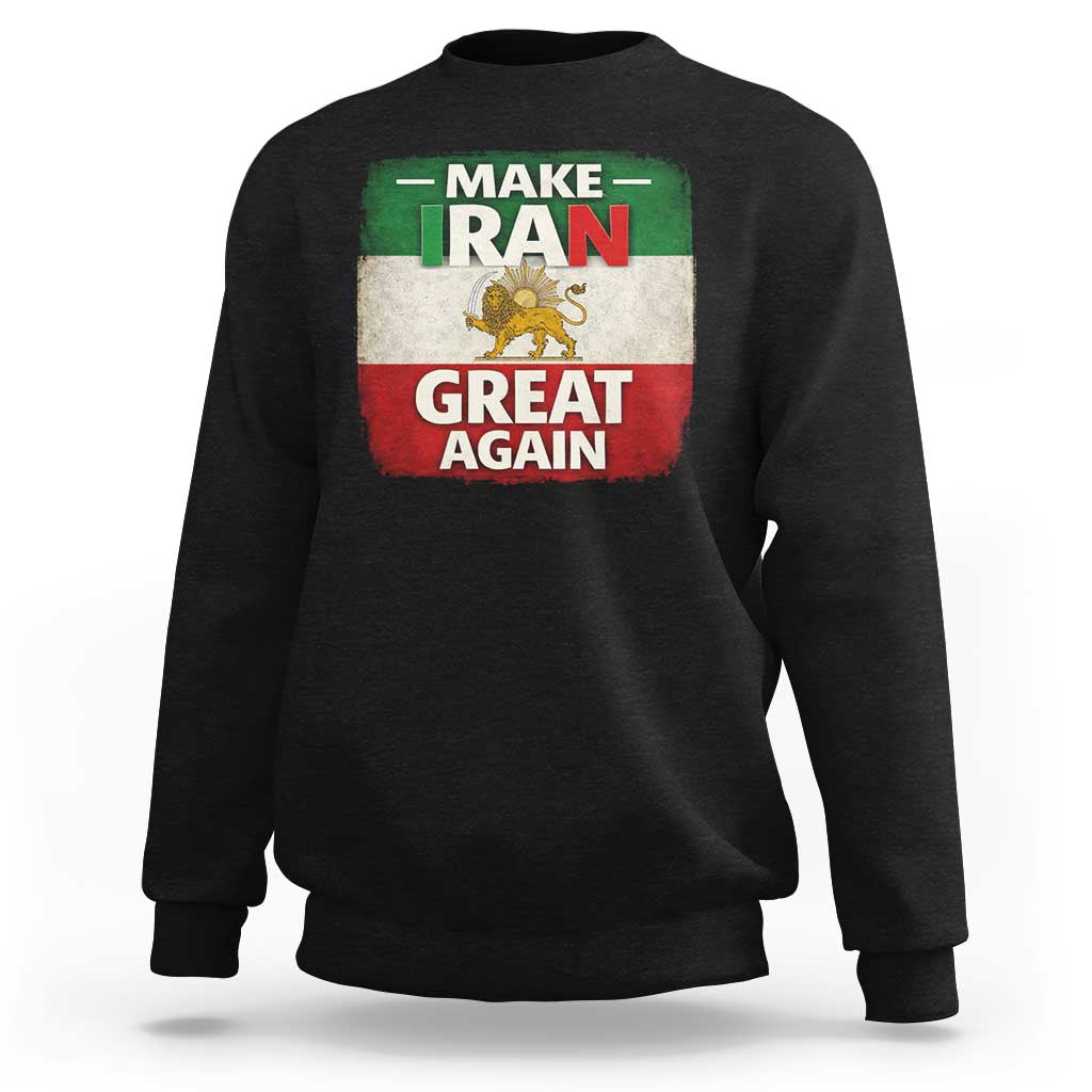 Make Iran Great Again Sweatshirt MIGA Vintage Persian Lion Flag