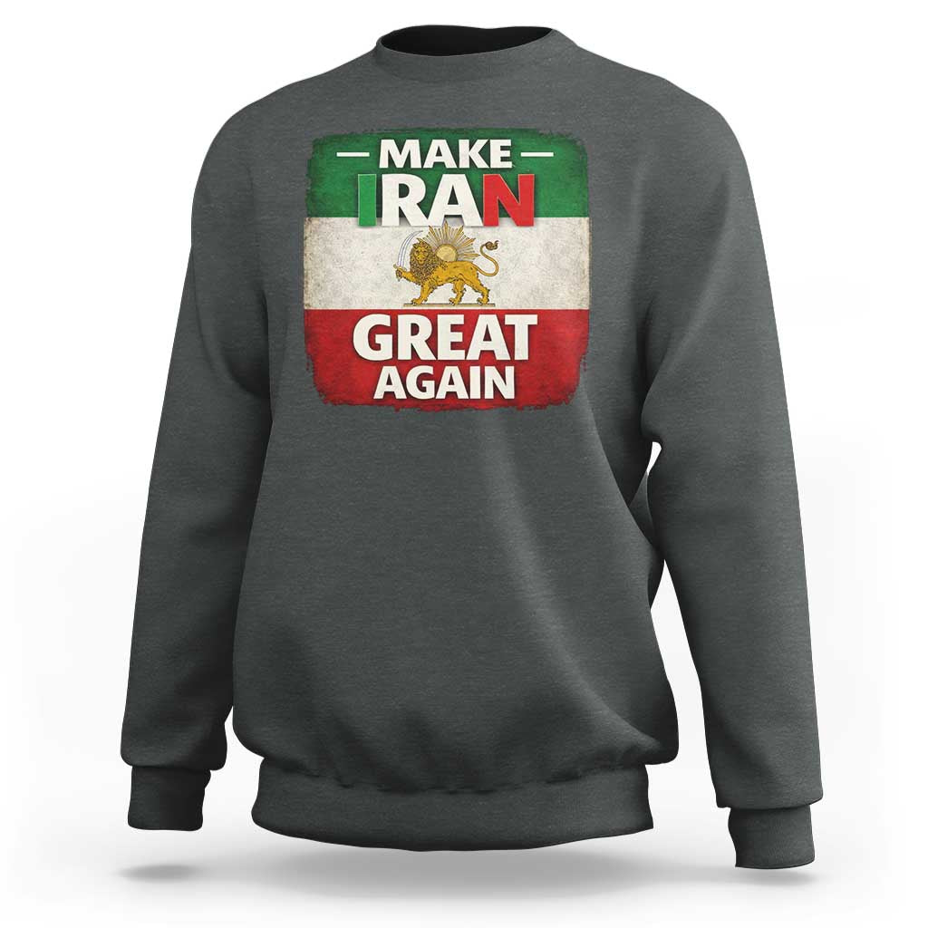 Make Iran Great Again Sweatshirt MIGA Vintage Persian Lion Flag