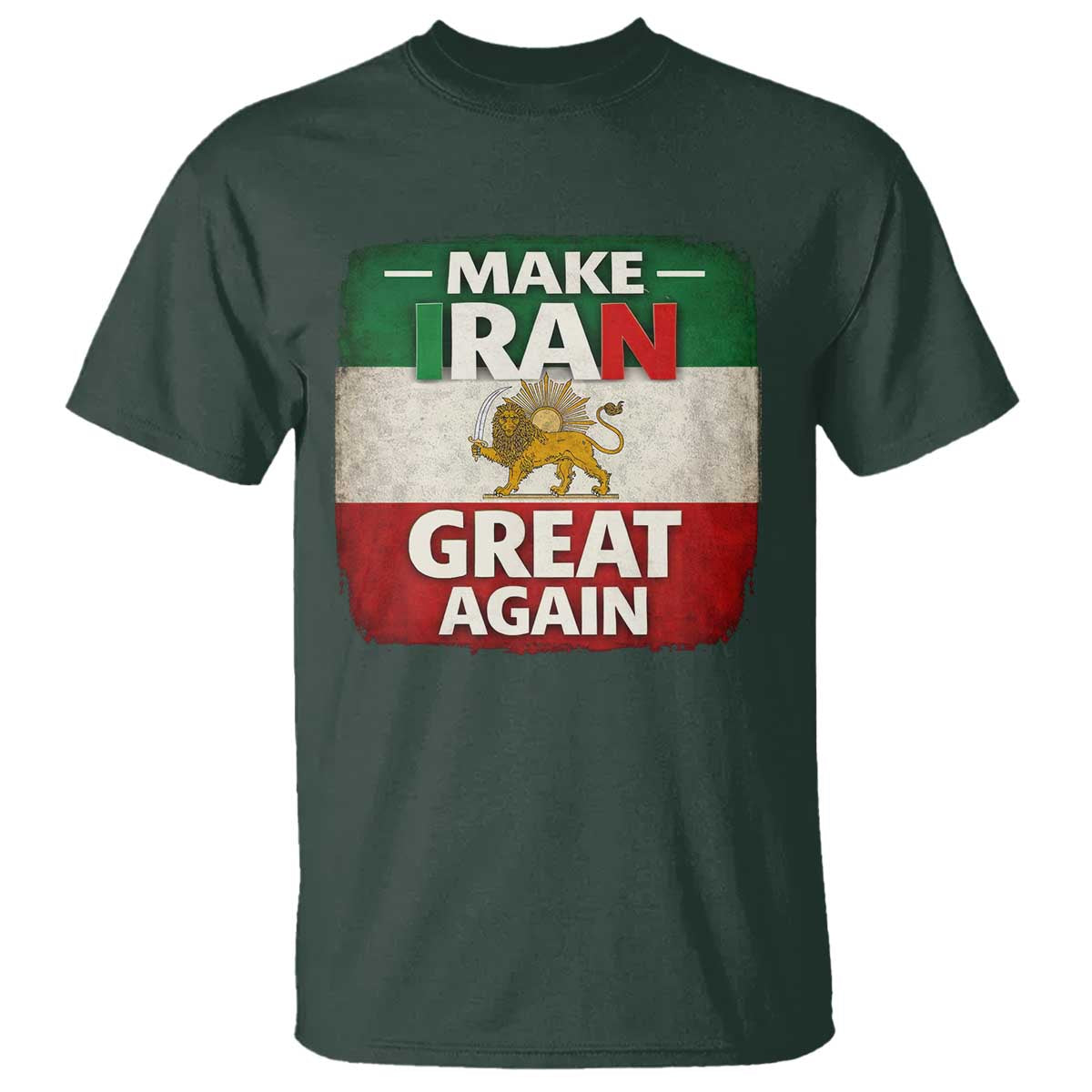 Make Iran Great Again T Shirt MIGA Vintage Persian Lion Flag