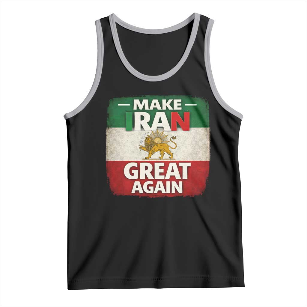 Make Iran Great Again Tank Top MIGA Vintage Persian Lion Flag